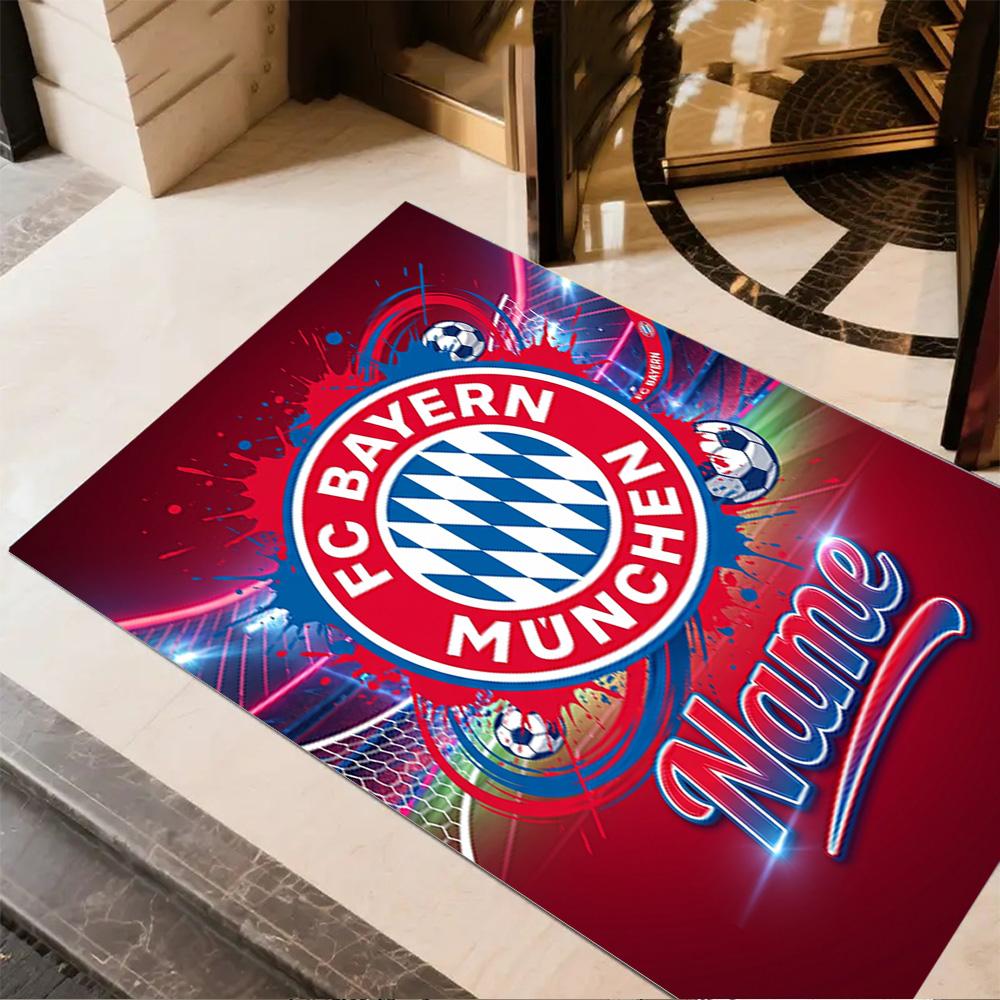 Bayern Munich Fan Gear Floor Rug Office Rug Suitable for Living Rooms Dormitory Kitchen Bedrooms Anti-slip Rug Decorate Offices Spiritual Gift