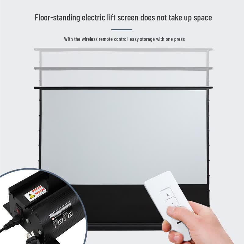 Lancaihe Electric Floor-Rising Tensioned Projector Screen