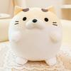 Cartoon Kitten Ball Nap Pillow Cat Circular Kitten Ball Plush Pillow  School