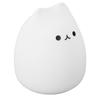 Silicone Night Light Cute Cat  Shape Soft Kids Nursery Night Light with Warm White and 7 Color B