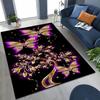27 Style Dream Butterfly Flower Cartoon Rug for Bedroom Living Room Sofa Home Doormat Decor,Large Kids Play Non-slip Floor Mat