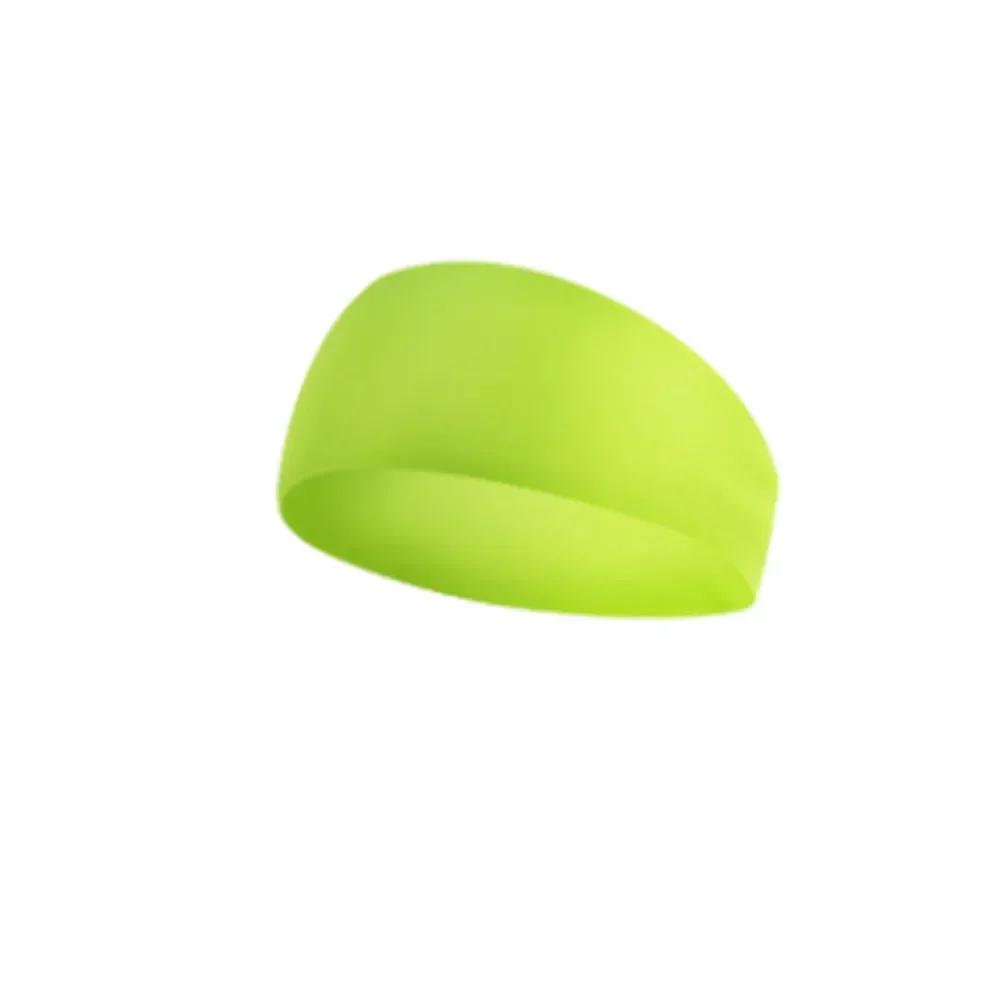 Men Headband High Elastic Gym Running Tennis Headwrap Sports Sweatband Solid Color Breathable Football Badminton Yoga Hair Bands