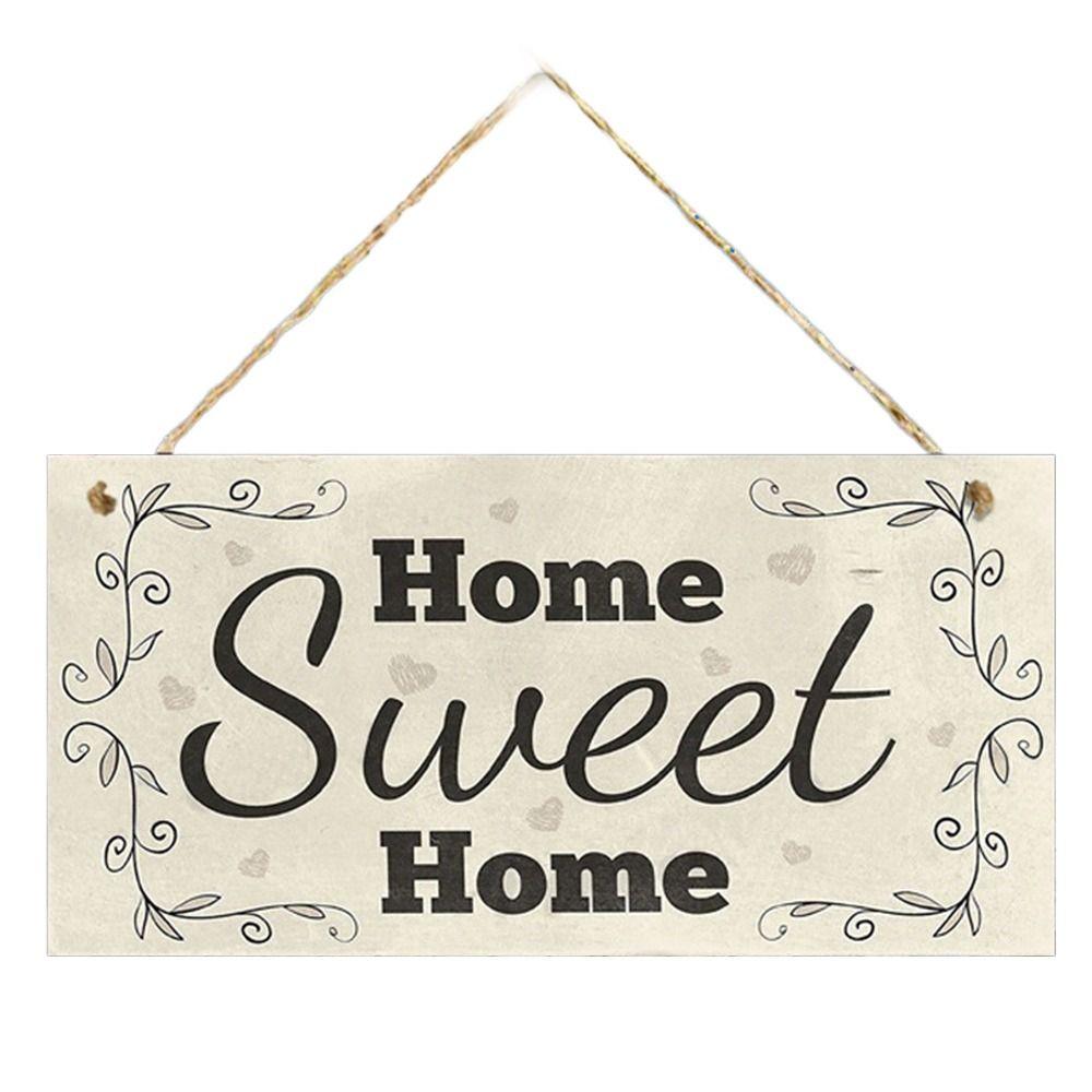 Wood Hotel Bulletin Board Sweet Home Sign Door Plate Durable Door Sign Office
