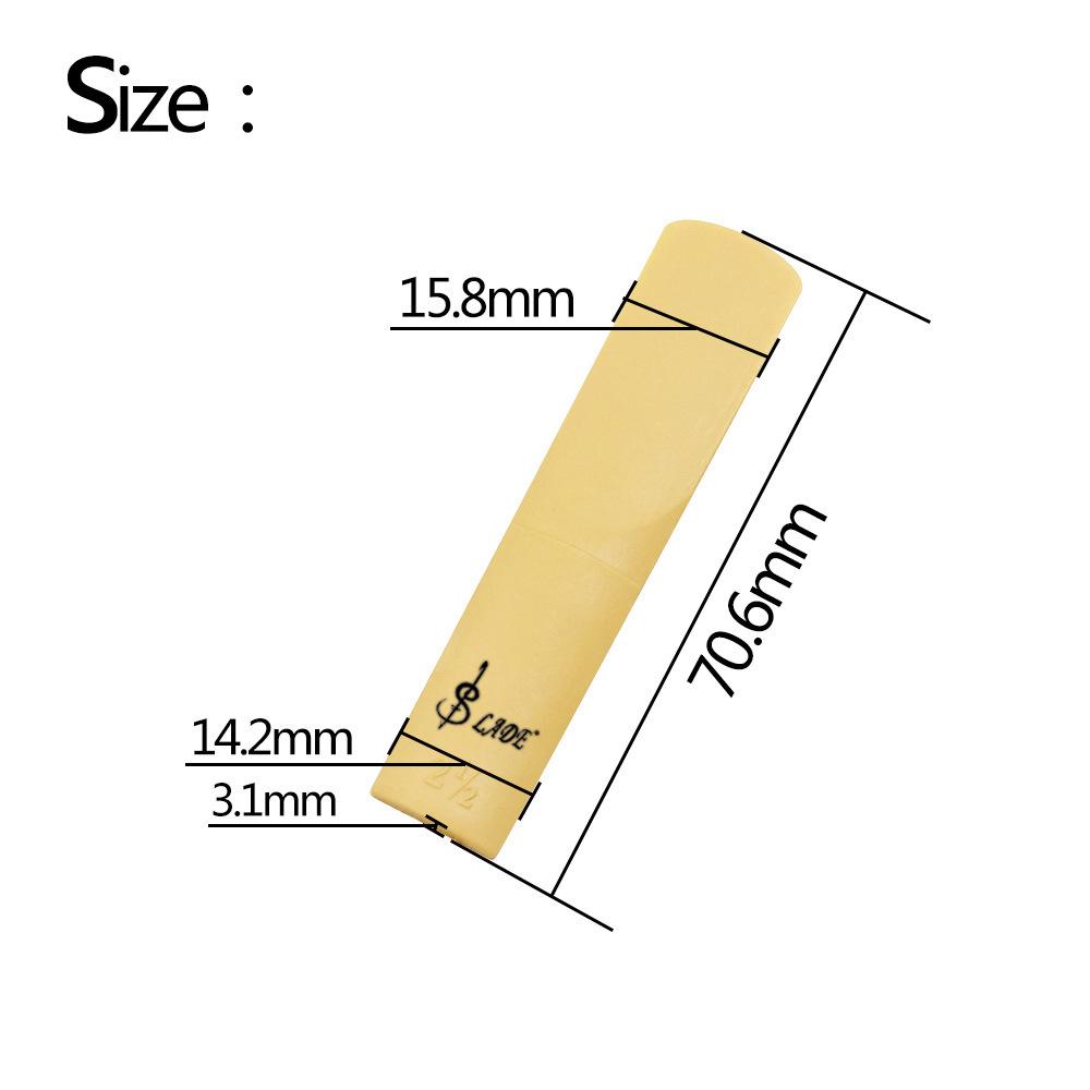 LADE Multi-Color Resin Reeds for Alto Saxophone - Professional ABS Plastic Reeds