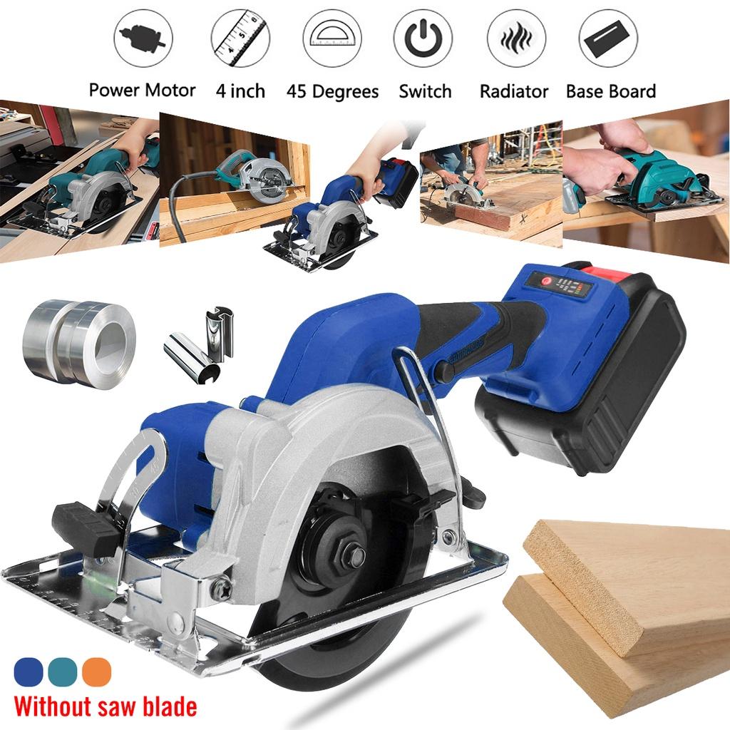 21V Electric Mini Circular Saw 100MM Multifunctional Electric Saw DIY Power Tool 1500W Electric Woodworking Tools 4 Inches