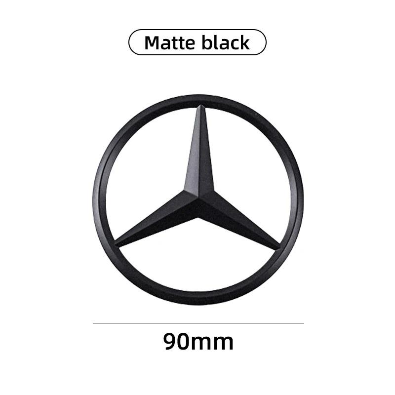 GLC GLB 1Pcs 90mm ABS Star Logo Car Trunk Emblem Badge Accessories For Mercedes Benz C E S Class W204 W205 W212 W213 W211 W220