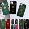 Algerian Algeria Passport Pattern Phone Case for iPhone 13 11 12 Mini Pro XS MAX 8 7 6 6S Plus X 5S SE 2020 XR Shell