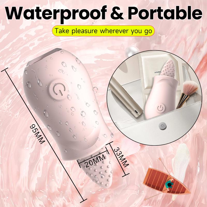 Clitoris Tongue Licking Vibrator 10 Speeds Vibrating Rechargeable Nipple Massager Clitorid G Spot Stimulator Sex Toys for Women