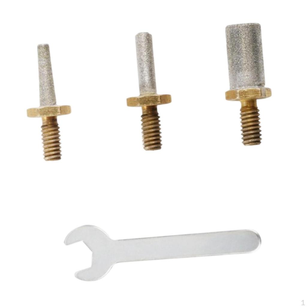 Стеклянная алмазная шлифовальная головка с гаечным ключом, простая установка шлифовального круга