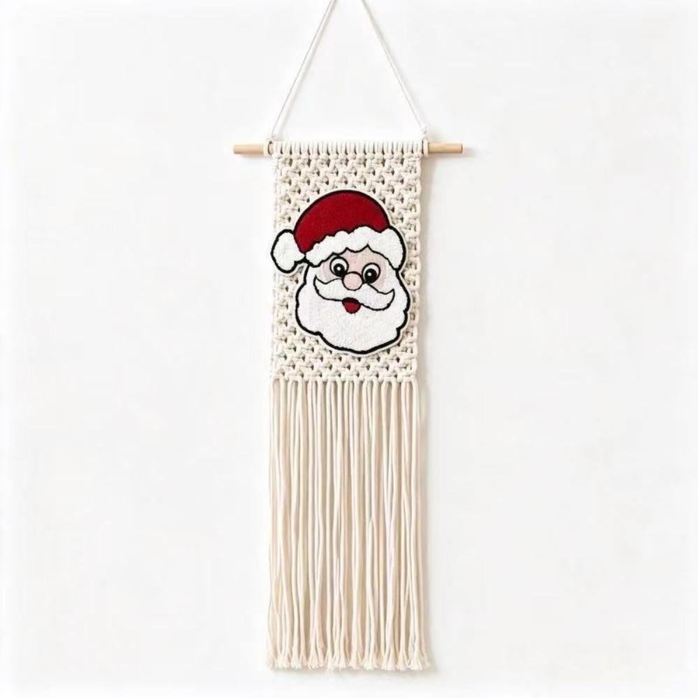 Woven Christmas Wall Tapestry Bohemian Style Holiday Wall Hanging Holiday Home Decor