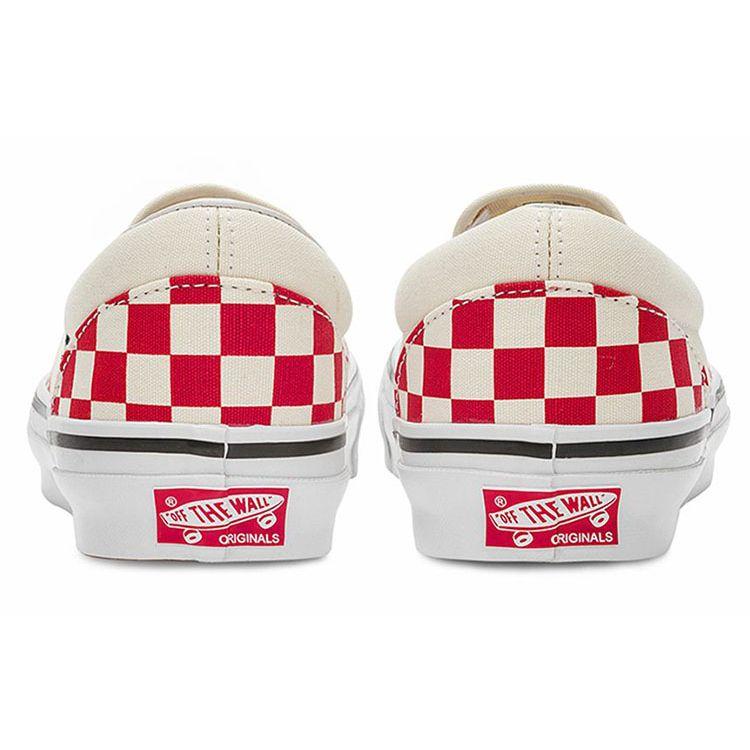 Vans OG Classic Slip-On LX Checkerboard — гоночные красные кроссовки унисекс Classic-White VN0A32QNTYR