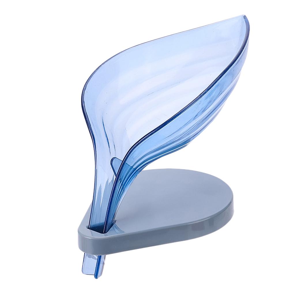 Держатель для губки для мытья мыла в форме листа, сливной ящик, полка для мыла с присосками