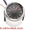 52mm Black Clock Gauges 12 Hours Meter Red Backlight Instrument For Car SUV Boat