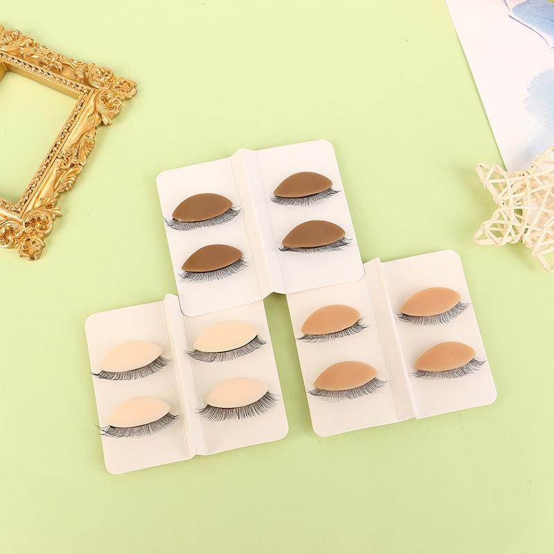 Тренировочная голова манекена, накладные ресницы, тренировочная голова, сменная модель, силиконовые съемные веки, инструменты для макияжа