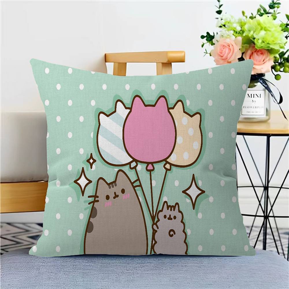 Милая наволочка для подушки с кошкой P-Pusheen, подарок, наволочка для подушки, декор для спальни, дома, дивана, кресла, сиденья, наволочка