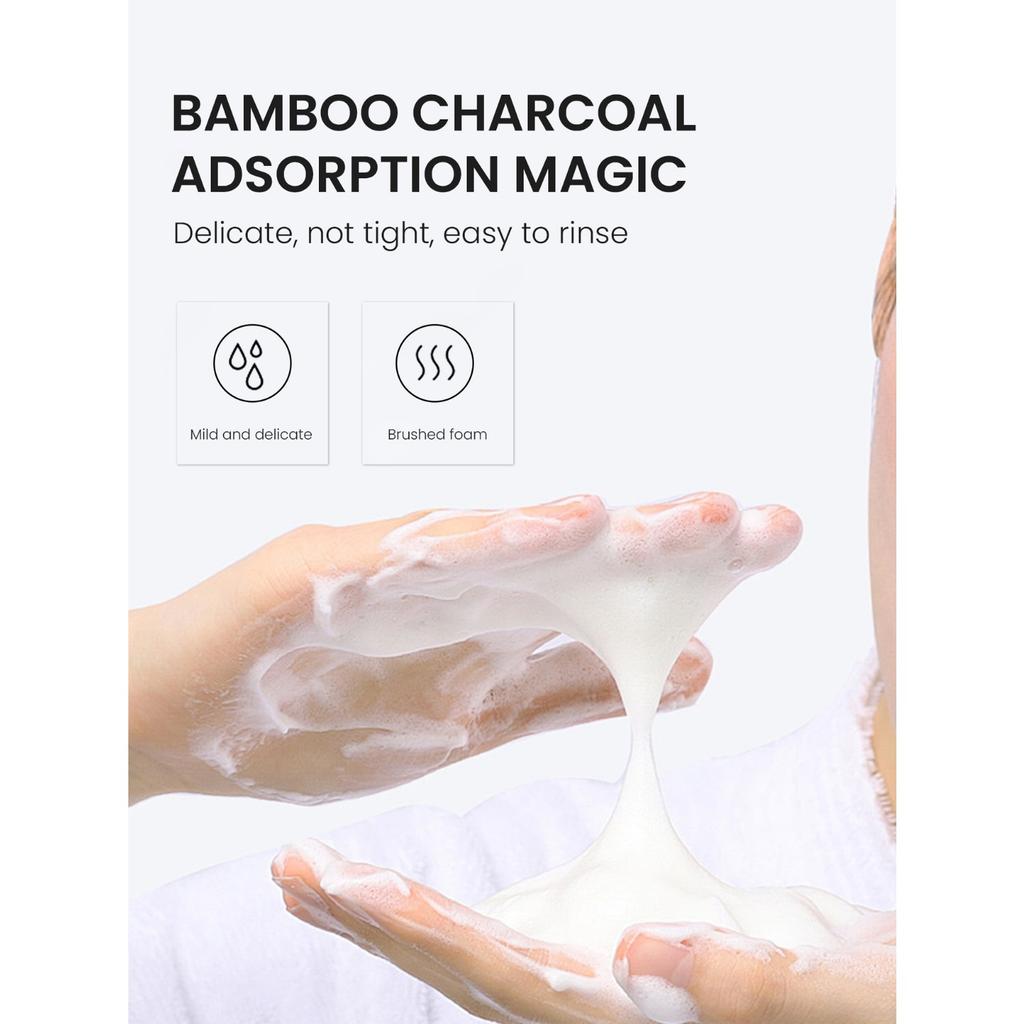 Bamboo Charcoal Black Soap Handmade Soap Bath Soap Body Cleansing Bath Soap