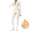 Women Winter Fleece Warm Long Sleeve Tights Jumpsuit Fitness Yoga Clothes