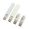 3LEDs 8LEDs 5V Power Mini USB light Book Light USB LED Lights Reading Book Lamp USB Night light