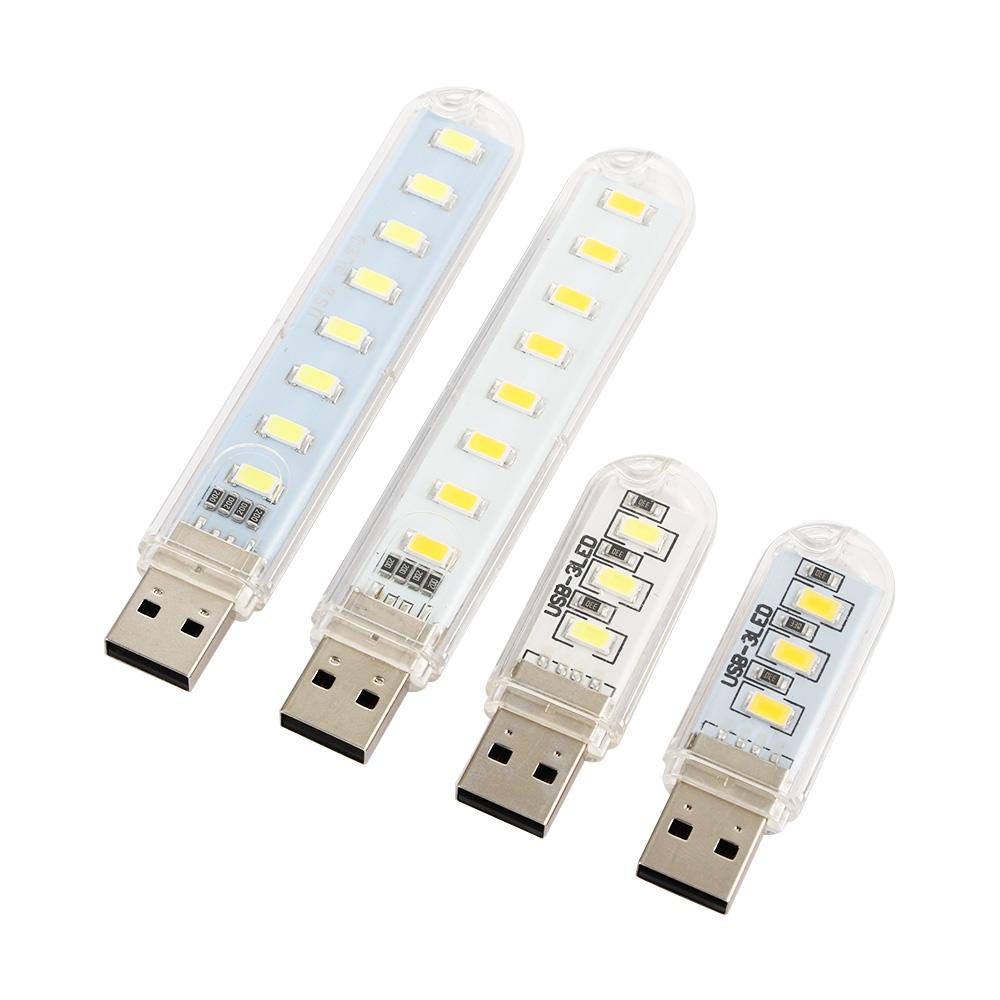 3LEDs 8LEDs 5V Power Mini USB light Book Light USB LED Lights Reading Book Lamp USB Night light