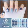 CS Waterproof No-Cure Gel Nail Wraps, Full Cover Spring & Summer Blend & Contrast Color Nail Stickers, Nail Patch Films