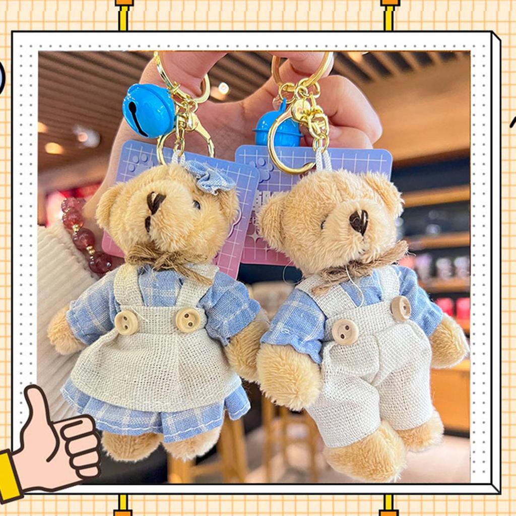 Милый плюшевый брелок-мишка, мягкие игрушки, брелок-подвеска, пушистый шарм для кошелька, рюкзака, сумочки