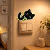 Self-Adhesive Glowing Cat Stickers Home Decor Cat Switch Stickers  Kids Room