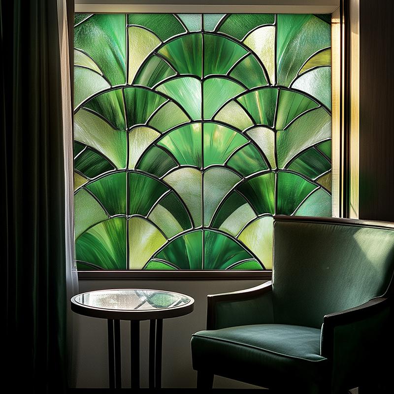 50x50 см электростатическая наклейка на стекло съемная наклейка на окно с цветком разноцветная