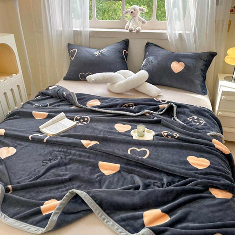 Бархатное одеяло, приятное для кожи, мягкое постельное белье в клетку, одеяла в мультяшном стиле, простыня для взрослых и детей, манта (Нет наволочки)