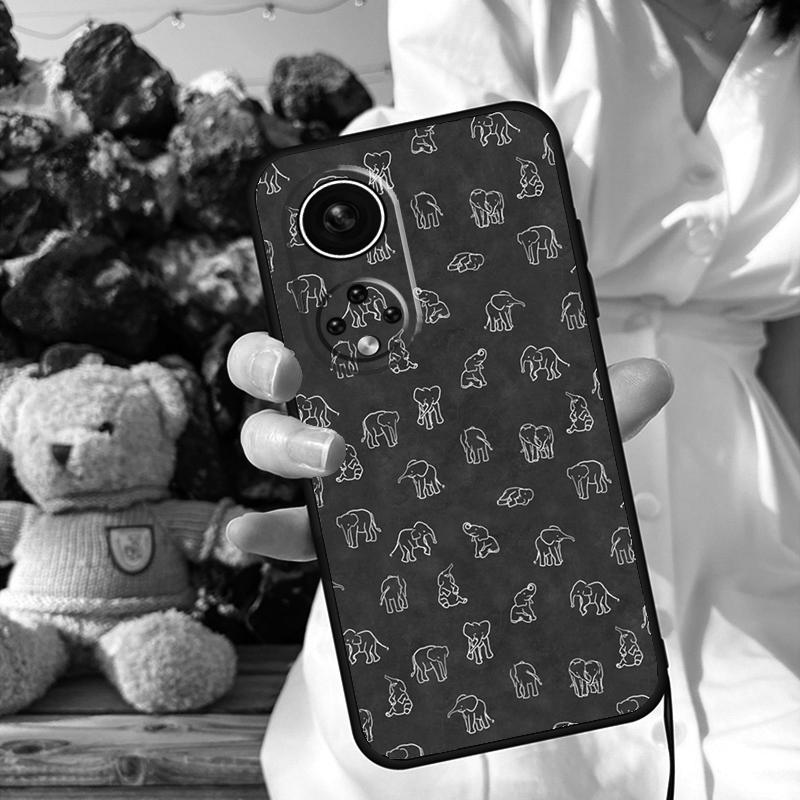 Милый чехол для телефона с изображением слоненка для Honor 90 Lite 50 70 Magic 5 6 Pro X6 X7 X8 X9 X6a X7a X8a X9a X9b X8b Cover