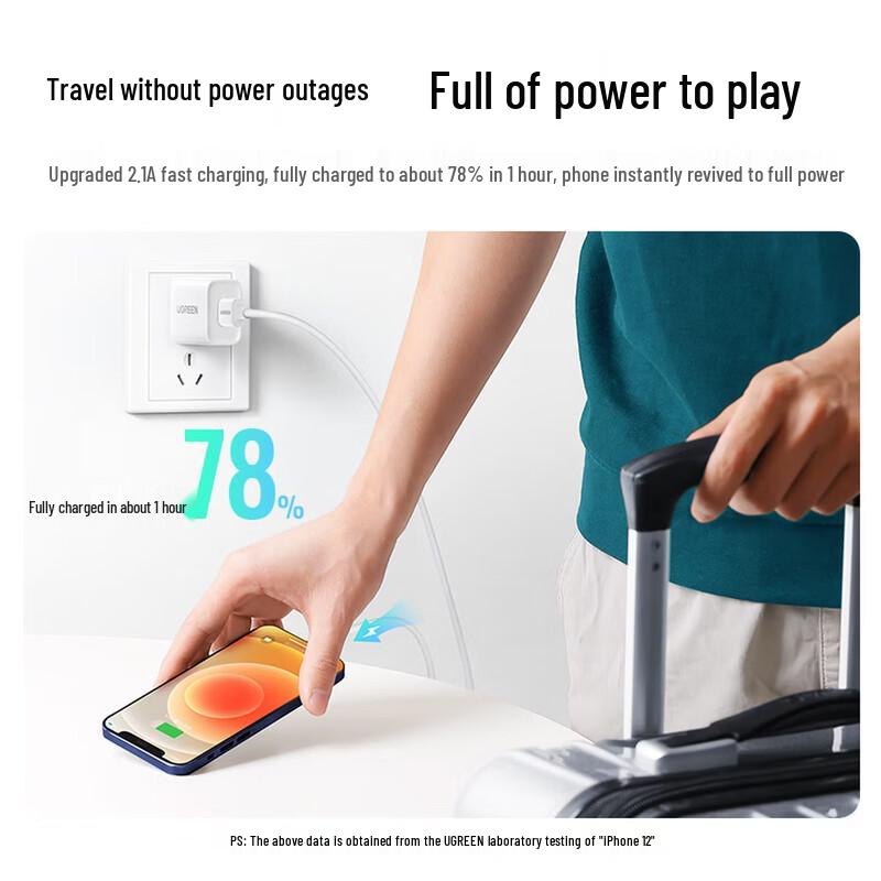 Ugreen USB настенное зарядное устройство 5 В 1 А / 2 А