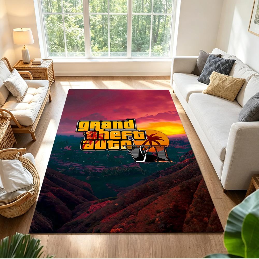 Gta Floor Mat Perfect for Kitchen Bedrooms Entryway Foyer Antislip Carpet Anime Office Decor Luxury Gift for Birthday, Christmas, Wedding