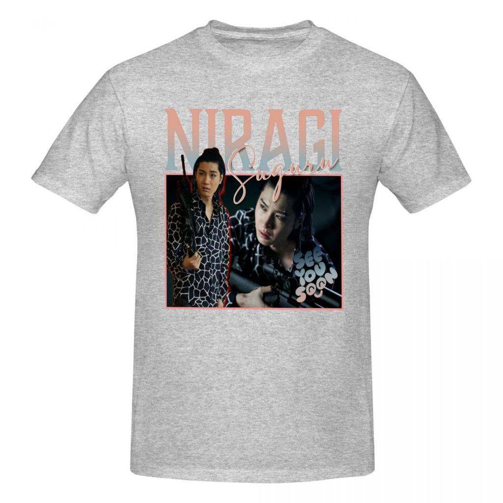 Unisex Niragi Suguru Alice In Borderland T Shirt Streetwear Plus Size Oneck Cotton Sleeve Custom T Shirt Homme