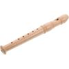 SUPVOX Children'S 6-Hole Wooden Flute, Beginner Wind Instrument for Kids, Easy to Play, Natural Wood Color, 7.67 Inches