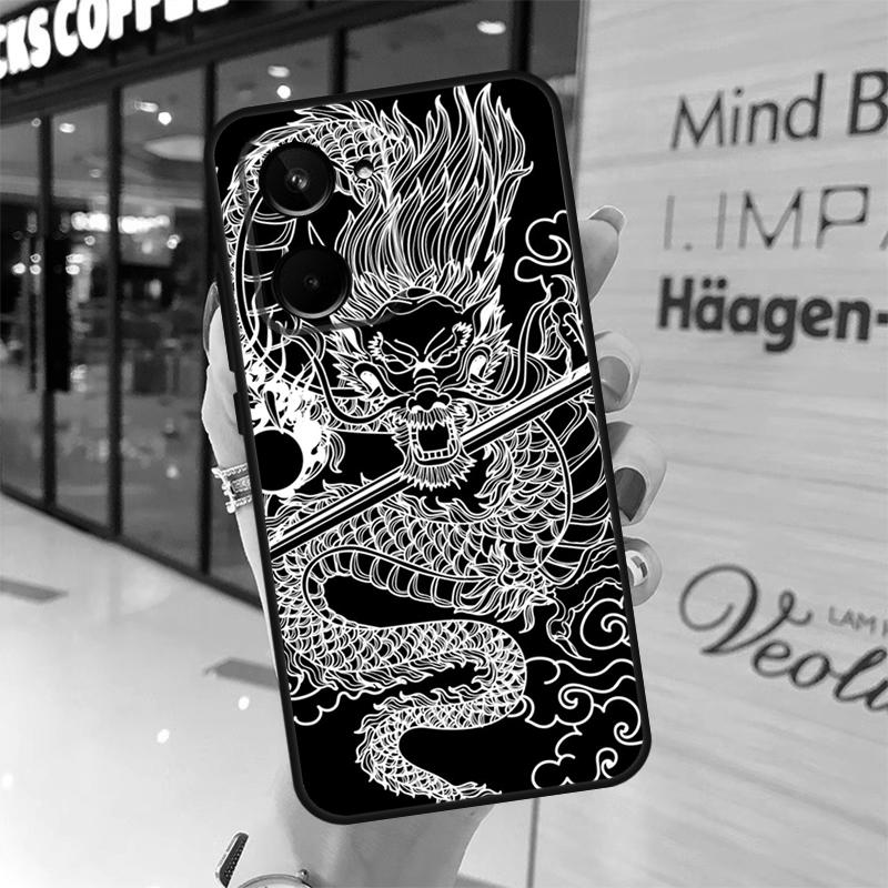 Японский чехол DRAGON TATTOO для Realme 15 Pro 14 13 11 12 Pro Plus GT7 GT6 C55 C51 C53 C35 C33 C61 C65 C67 C71 C75