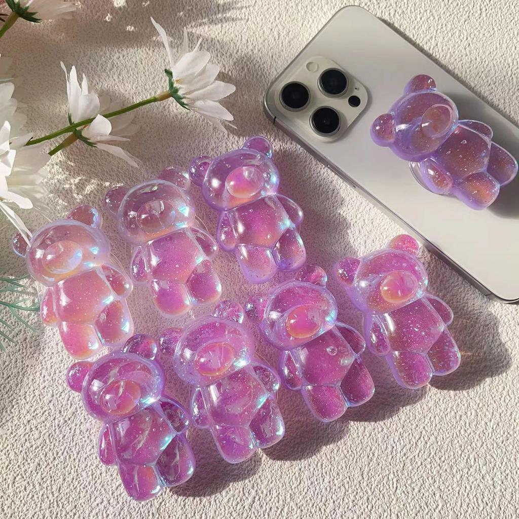 Подставка для телефона с подушкой безопасности в корейском стиле в виде панциря медведя – креативная телескопическая складная конструкция