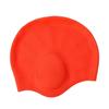 Silicone Swim Cap with Ear Protection, Waterproof Comfortable Swimming Hat for Adults, Long Hair