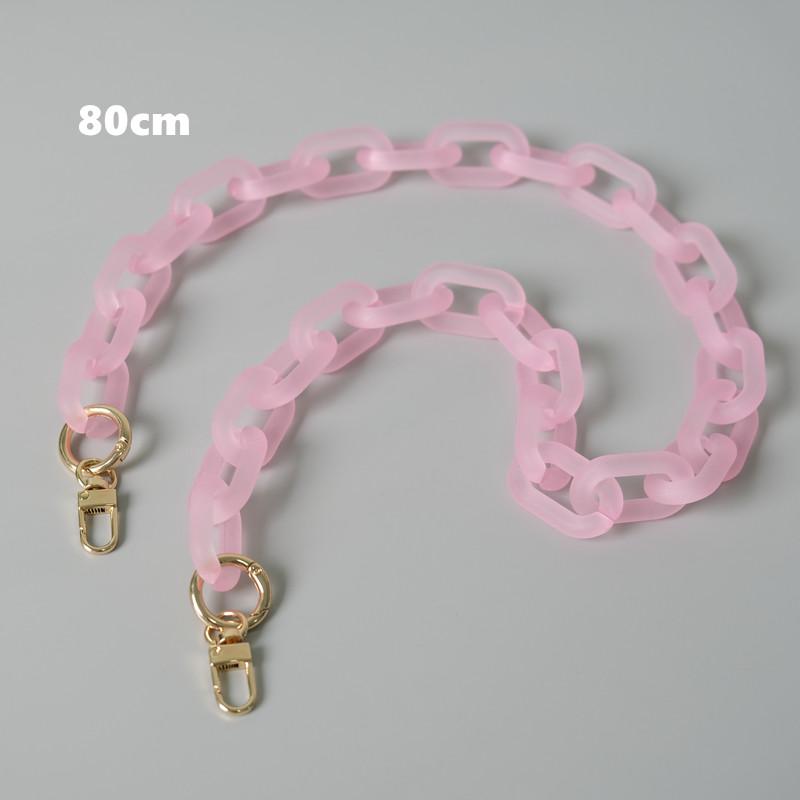 Новая модная женская сумка, аксессуар, съемные детали, сменная цепочка, милый матовый ремешок, женская акриловая цепочка на плечо с ручкой