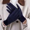 Thick Winter Thermal Gloves Warm Windproof Suede Gloves Cold Season Touch-Screen Gloves  Gift