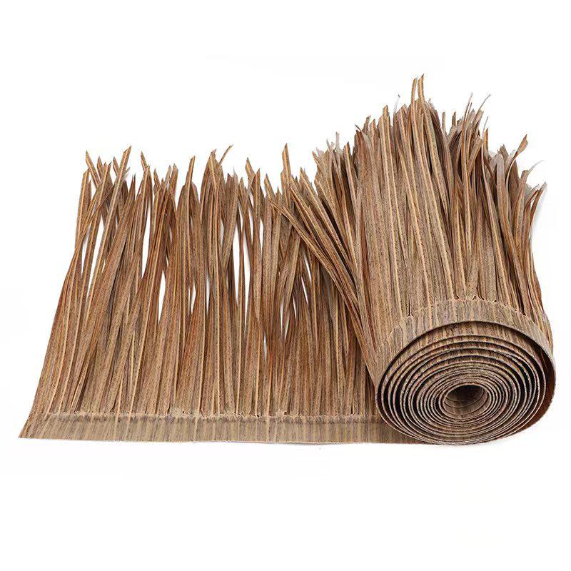 Flame Retardant PE Plastic Thatch Roof Decor for Scenic Areas