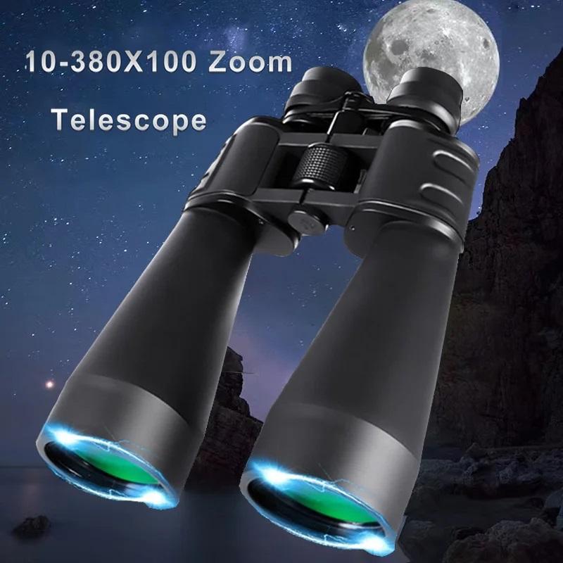 Увеличение 10-380X100 Профессиональный Телескоп HD Мощный Бинокль BAK4 Низкая Освещенность Водонепроницаемый Дальнобойный Бинокль Desi Практичное Использование