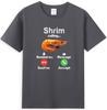 Shrim Calling Funny Shrimp Phone Screen Random Misspelled Graphic Tshirt
