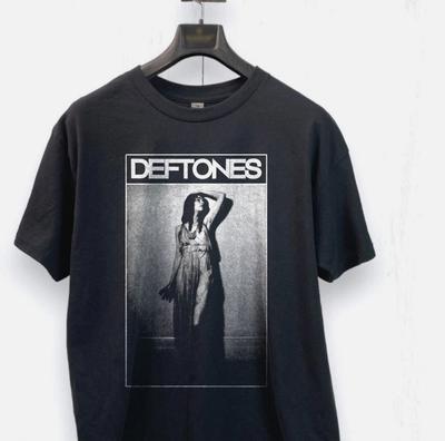 Deftones группа 90-х Унисекс Черная Хлопковая Футболка S-4XL