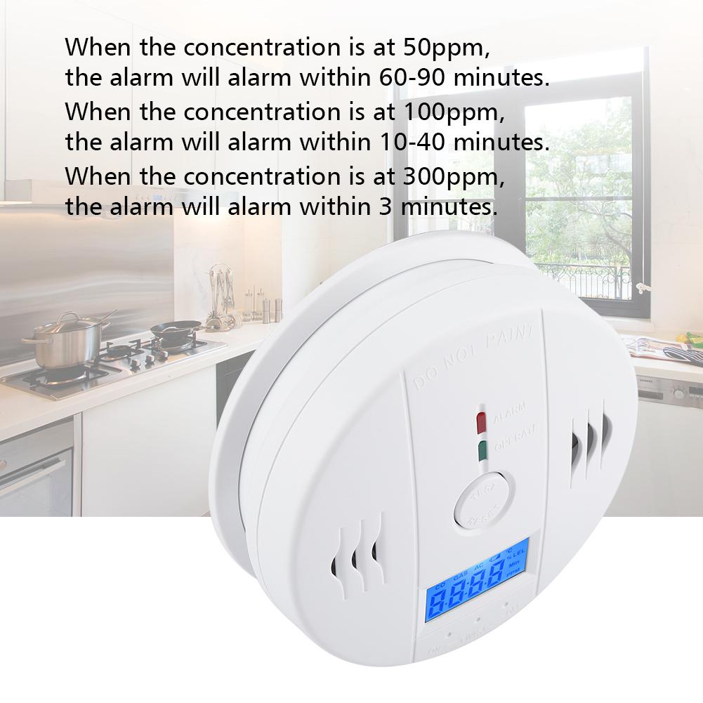 Бытовой ЖК-цифровой детектор угарного газа CO сигнализация CO датчик монитор