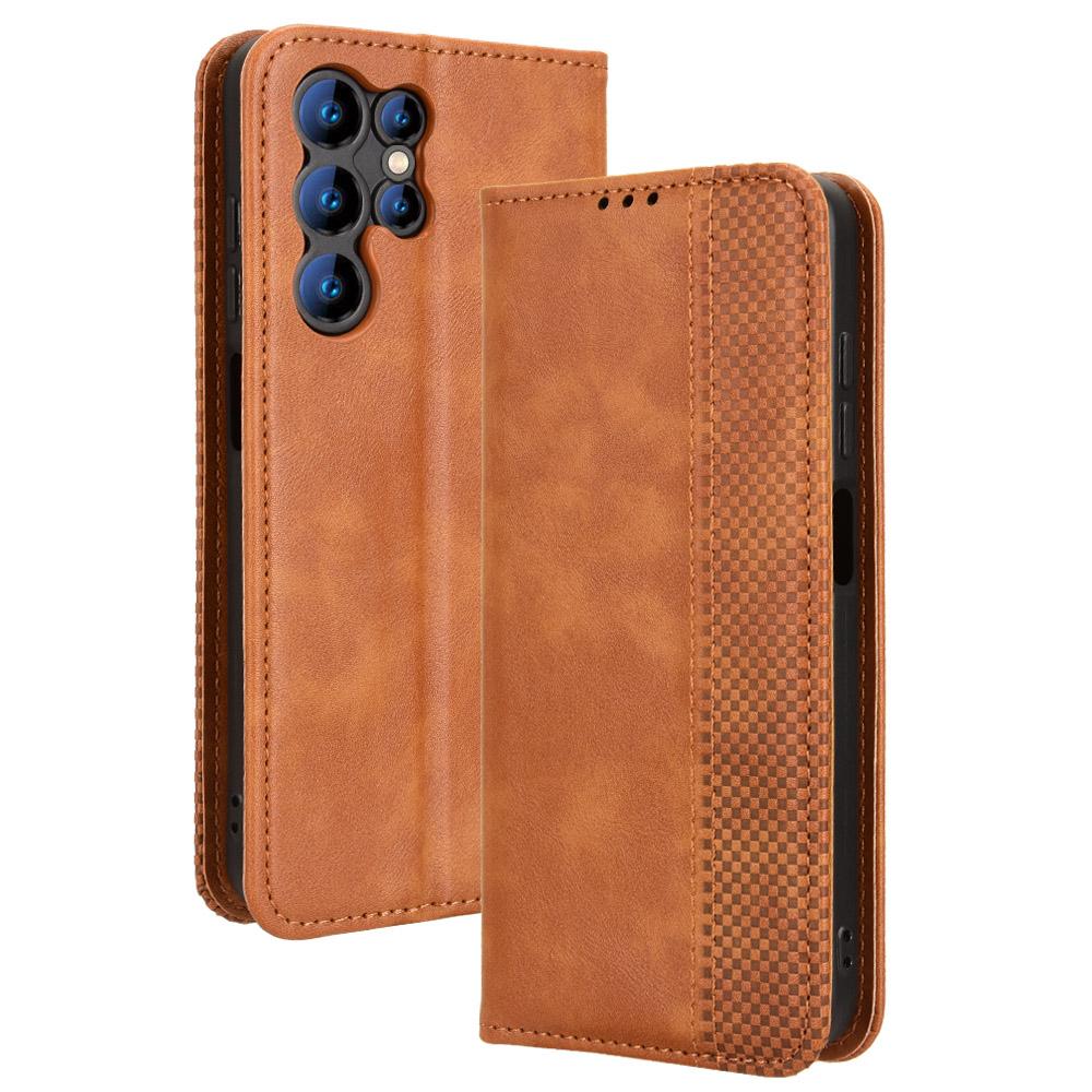 Чехлы-книжки для Oukitel C61/C61 Pro из ПУ кожи, полная защита корпуса, противоударные, прочные, ретро-обложка