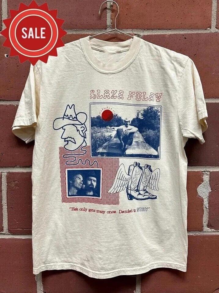 Винтажная фанатская футболка Blaze Foley Песочная Футболка Унисекс Концертная S до 5XL Унисекс Футболка
