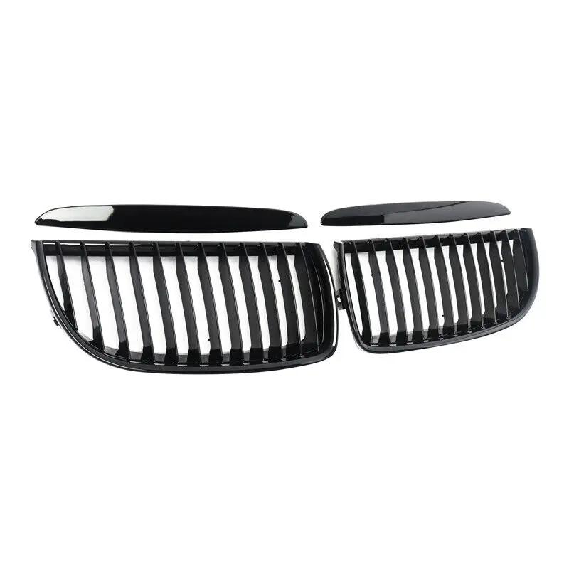 Gloss Black Car Front Kidney Single Slat Grill Grille Racing Grills For BMW 3 Series E90 E91 Pre-Facelift 2005-2008 Racing Grill