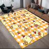Pom Pom Purin Flannel Pattern Square Carpet,Area Rug,Carpet Rug for Living Room Bedroom Sofa Playroom Decor,Non-slip Floor Mat