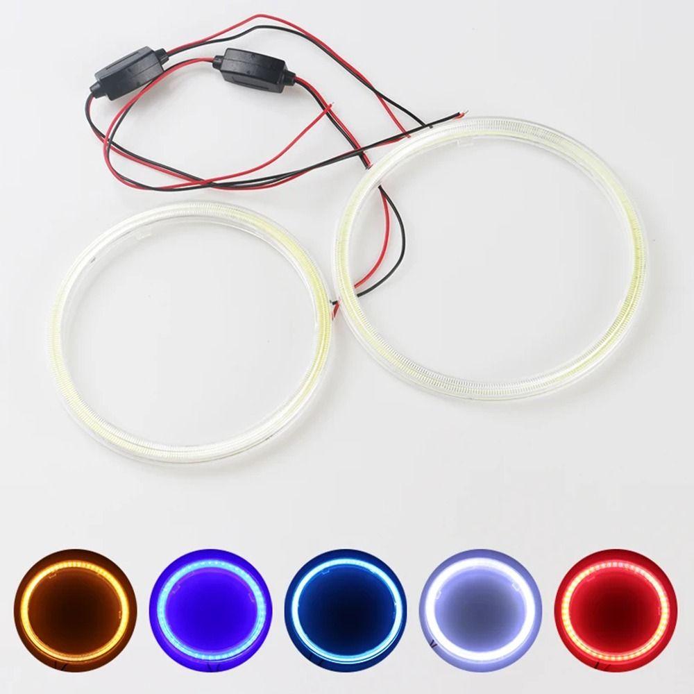 1Pcs Decorative Lights Angel Eyes Bulb Daytime Running Light Halo Ring Lamp Car COB LED Headlight