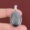 Серебряный кулон с обсидианом, кулон из натурального драгоценного камня, кулон из стерлингового серебра 925 пробы, элегантные ювелирные изделия ручной работы, подарки для него, кулон с камнем по дате рождения