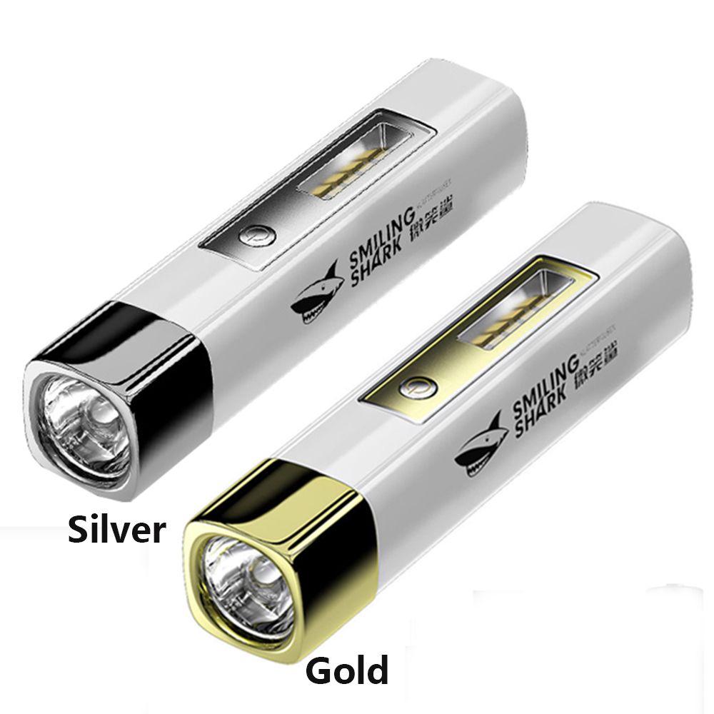 Outdoor Mini USB Rechargeable Portable Ultra Bright Torch Power Bank Flashlight Powerful Flashlight